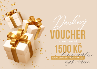 Dárkový voucher v hodnotě 1500 Kč
